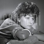 22-09-1983 Tracey Ullman at studio in Amterdam.

[keywords]Black & White Image, Headshot[/keywords]